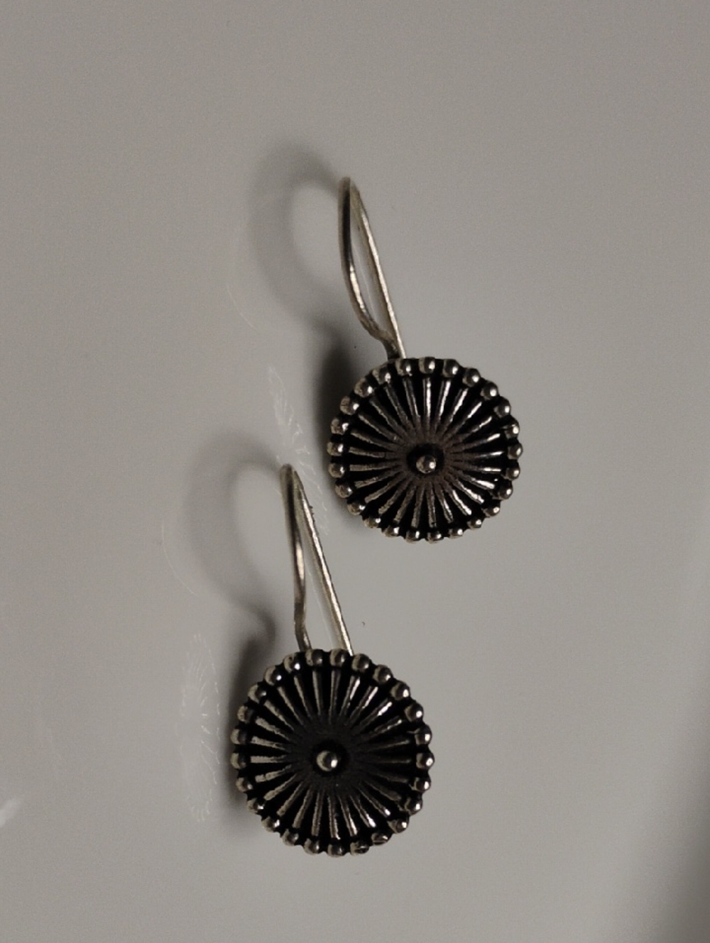 Silver-Tone Sunburst Drop Earrings - Women Jewelry